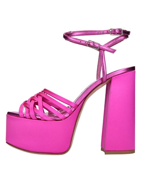 Sandali in raso LELLA BALDI | LT542 NAP. LAM.FUXIA